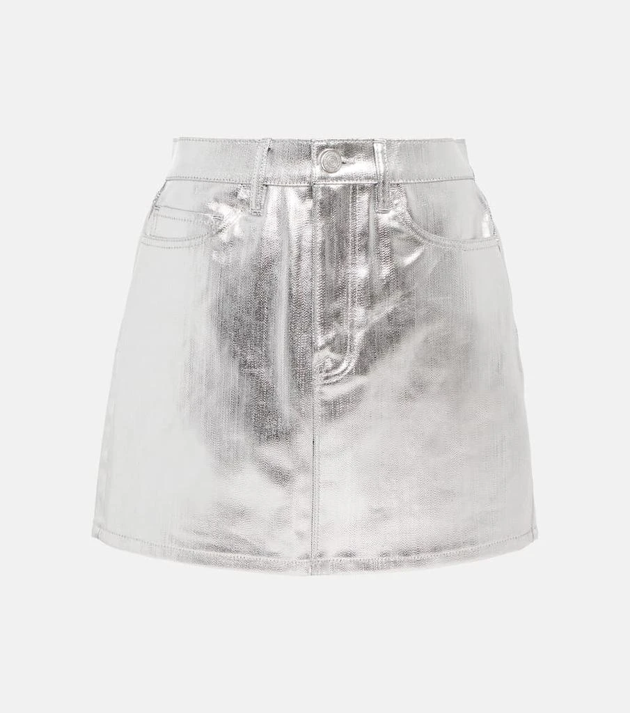 商品FRAME|Le Mini Skirt metallic denim skirt,价格¥2993,第1张图片