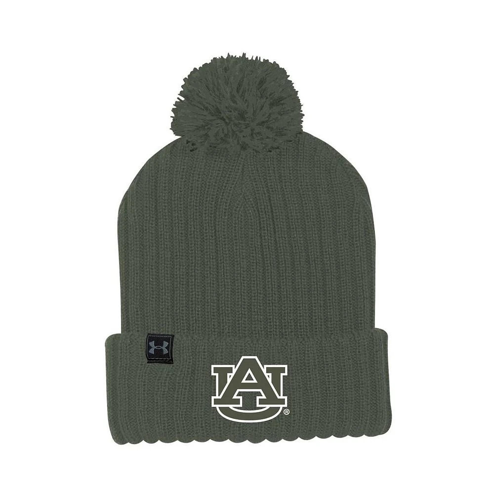 商品Under Armour|Men's Olive Auburn Tigers Freedom Cuffed Pom Knit Hat,价格¥238,第1张图片
