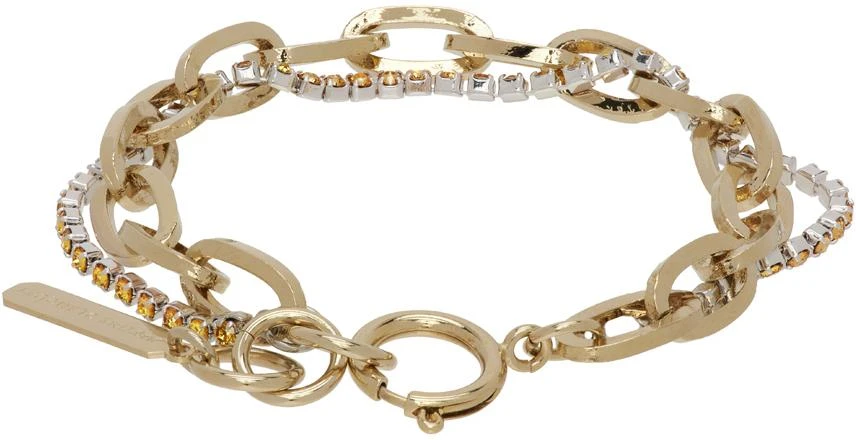 商品Justine Clenquet|SSENSE Exclusive Gold Kristen Bracelet,价格¥217,第2张图片详细描述