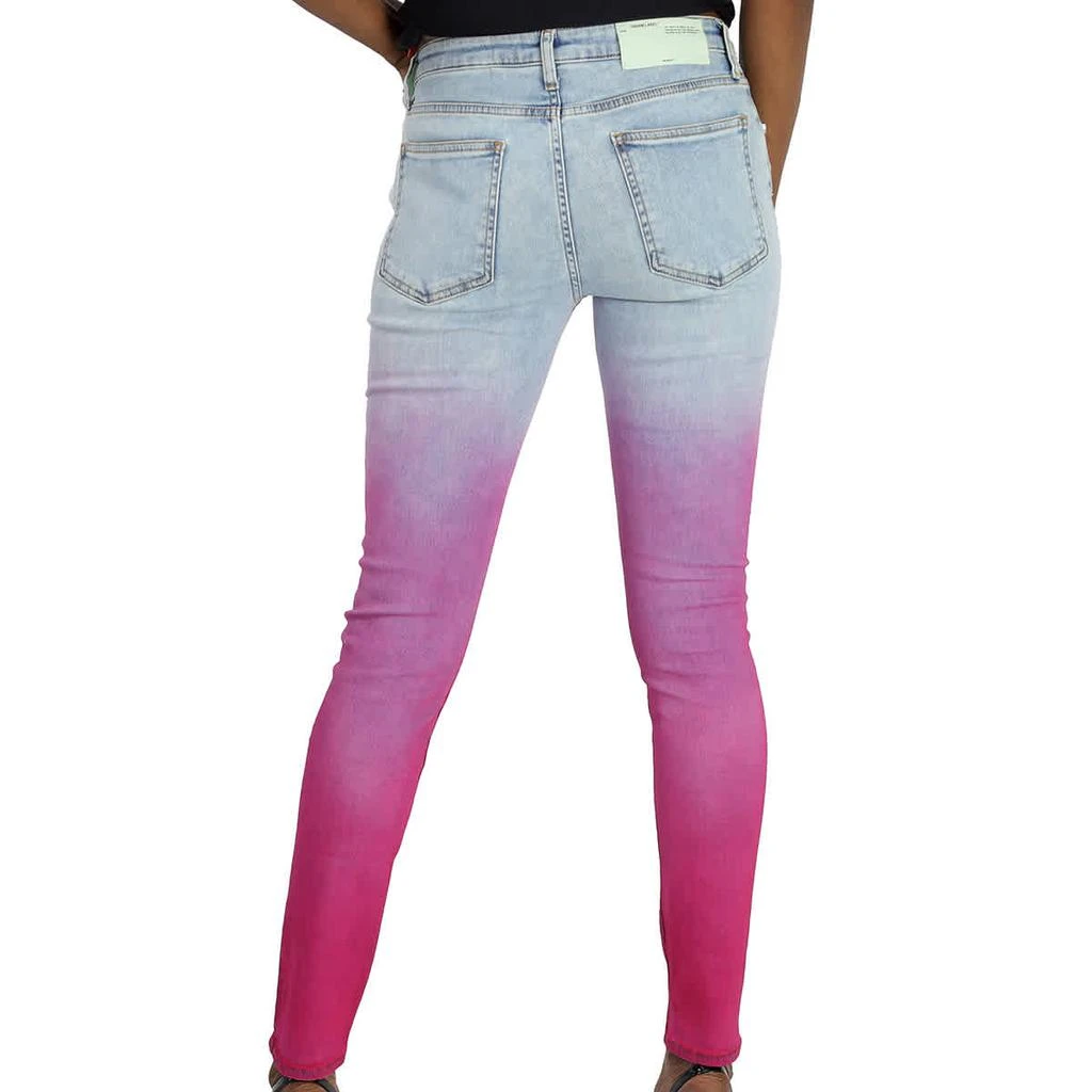 商品Off-White|Off-White Faded Pink Jeans in Blue/Pink, Waist Size 27",价格¥1901,第3张图片详细描述