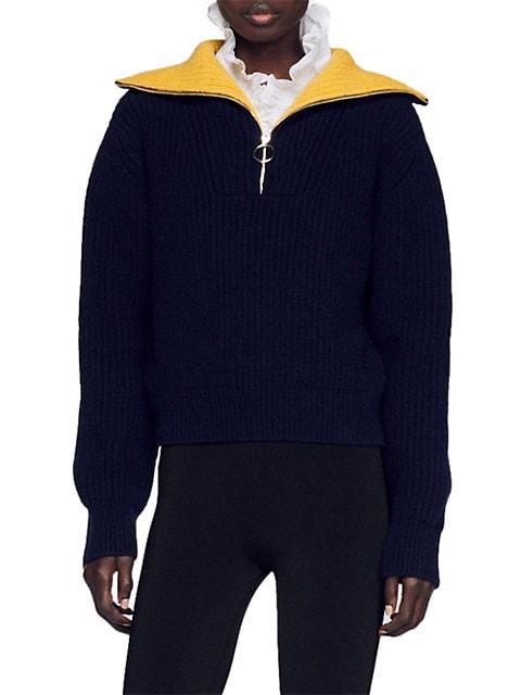 Tanger Zip-Front Sweater商品第1张图片规格展示