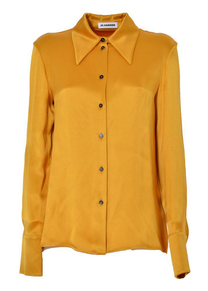 Jil Sander Buttoned Long-Sleeved Shirt商品第1张图片规格展示