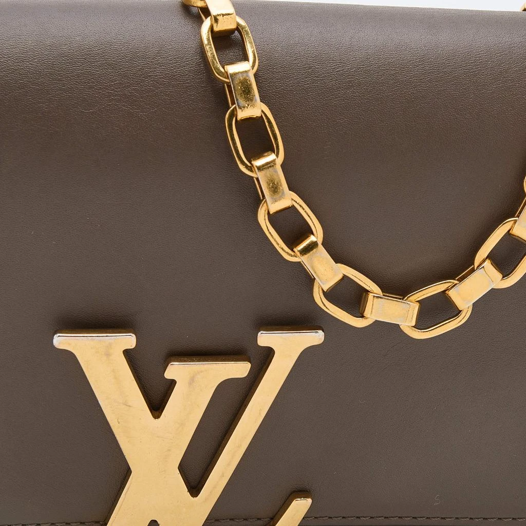 商品[二手商品] Louis Vuitton|Louis Vuitton Grey Leather Chain Louise MM Bag,价格¥7932,第5张图片详细描述