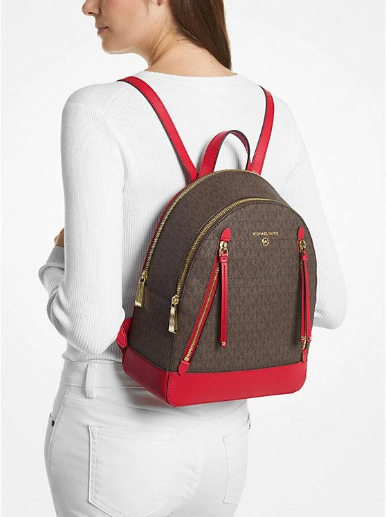商品Michael Kors|Brooklyn Medium Logo Backpack,价格¥1195,第4张图片详细描述