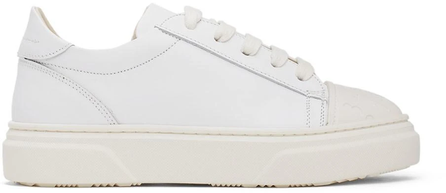 商品MAISON MARGIELA|Kids White Lace-Up Sneakers,价格¥1547,第1张图片