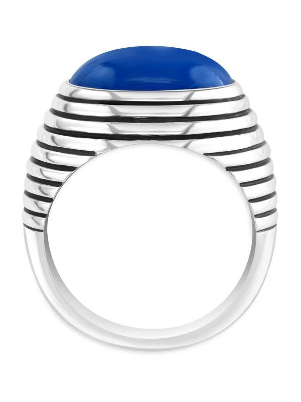 商品Effy|Sterling Silver & 6.80 TCW Blue Agate Ring,价格¥1035,第3张图片详细描述