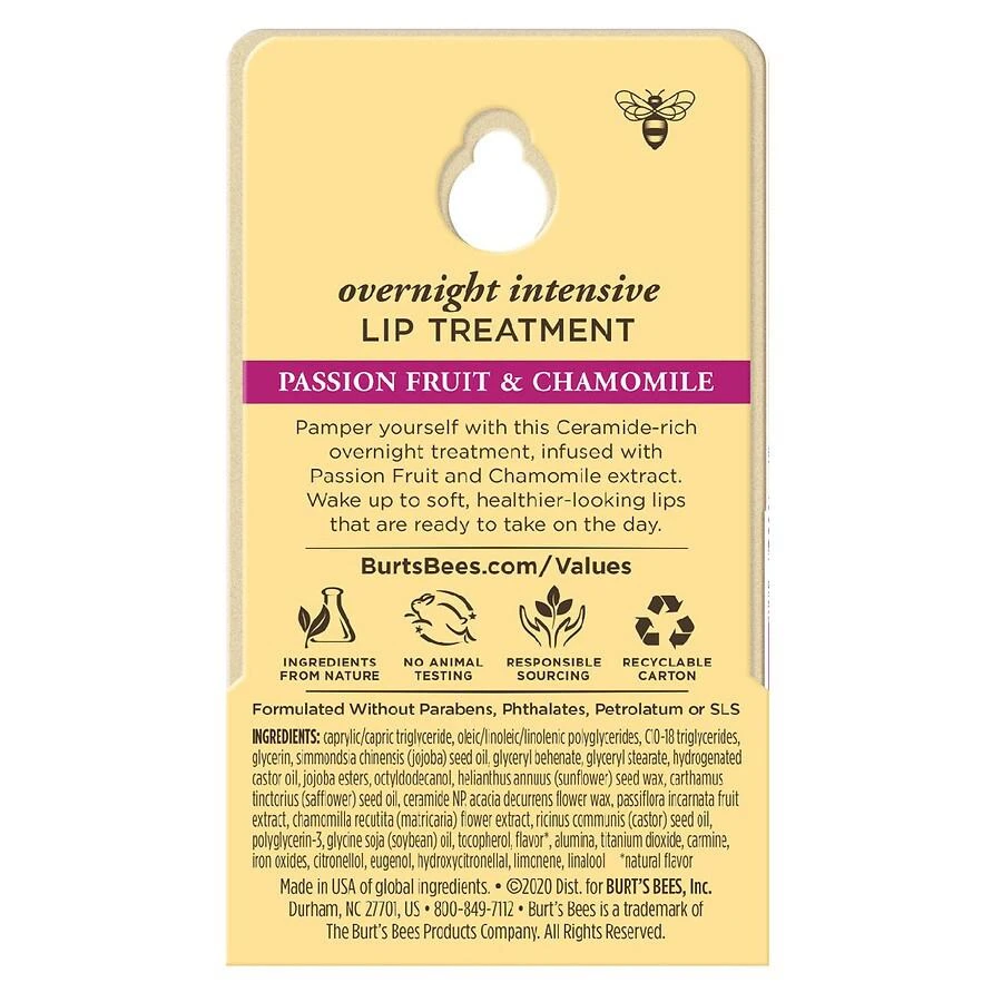 商品Burt's Bees|Overnight Intensive Lip Treatment, Passionfruit and Chamomile,价格¥84,第2张图片详细描述