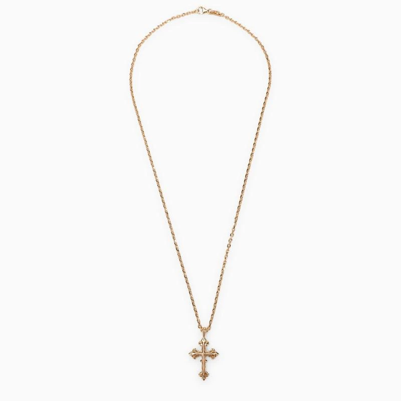 商品Emanuele Bicocchi|Avelli small cross necklace in 925 gold-plated silver,价格¥1969,第1张图片