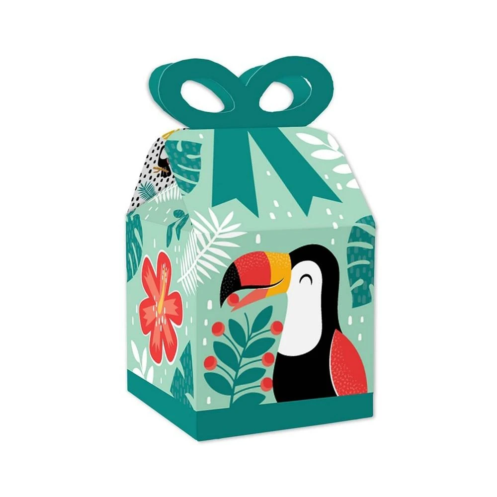 商品Big Dot of Happiness|Calling All Toucans - Square Favor Gift Boxes - Tropical Bird Baby Shower or Birthday Party Bow Boxes - Set of 12,价格¥127,第1张图片