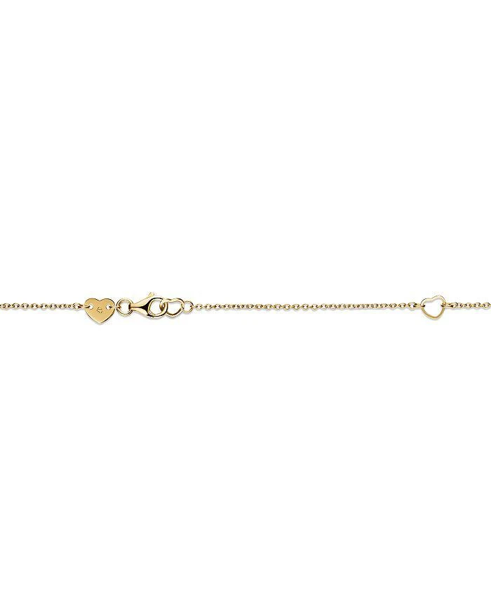 商品Hearts On Fire|18K Yellow Gold Barre Diamond Pavé Bar Necklace, 18",价格¥17672,第4张图片详细描述