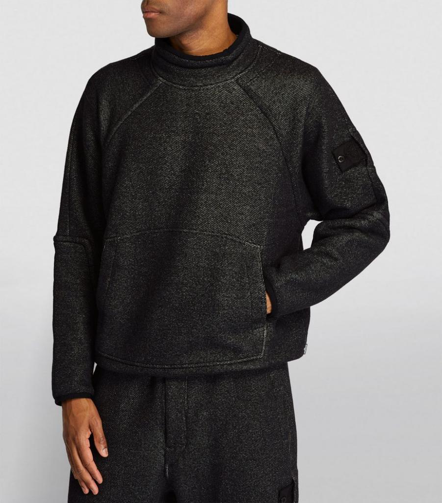 Textured Panelled Sweatshirt商品第3张图片规格展示