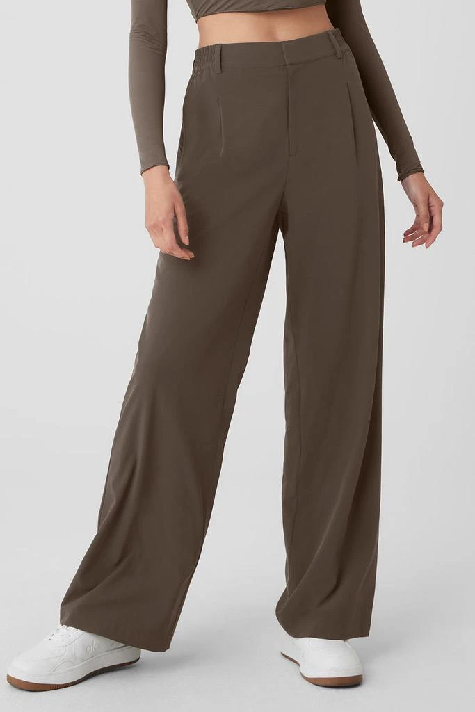 商品Alo|High-Waist Pursuit Trouser - Olive Tree,价格¥1110,第1张图片