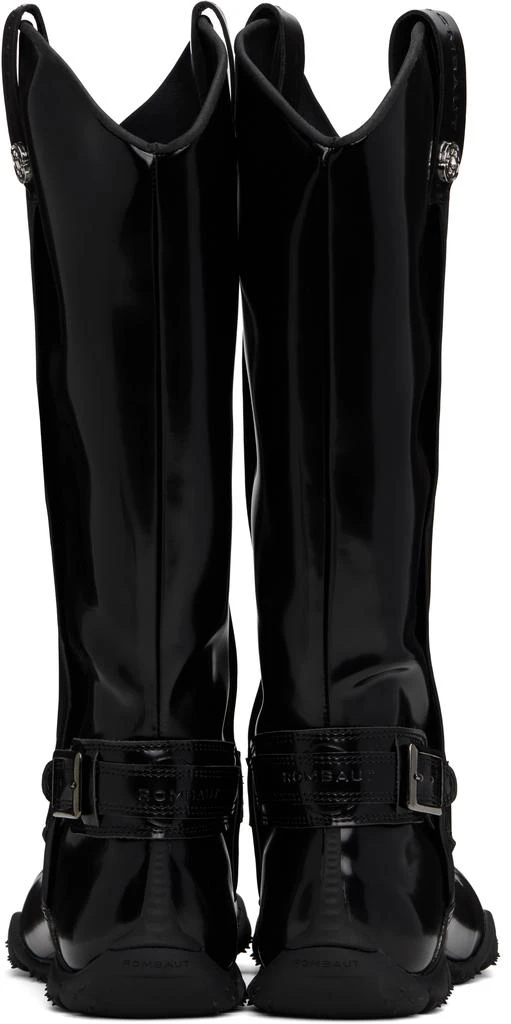 商品Rombaut|Black No Cow Patent Cowboy Boots,价格¥2026,第2张图片详细描述