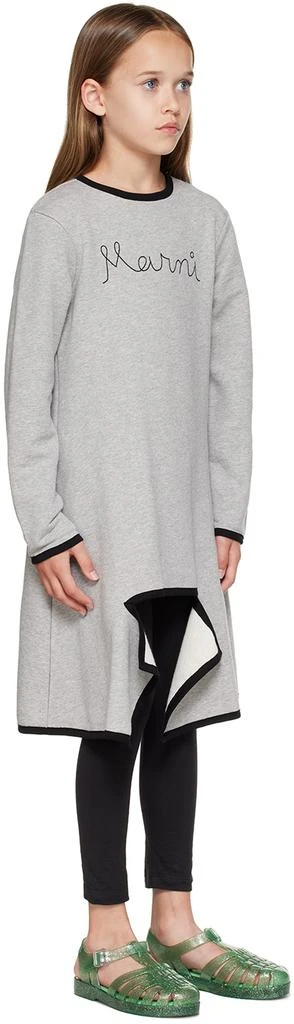 商品Marni|Kids Gray Embroidered Dress,价格¥595,第2张图片详细描述
