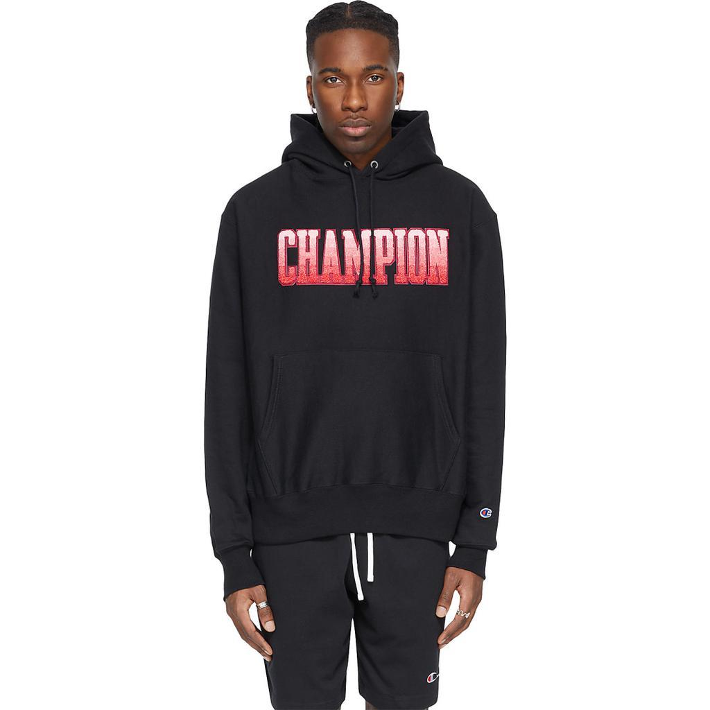 商品CHAMPION|Reverse Weave Ombre Block Hoodie - Black,价格¥430,第1张图片