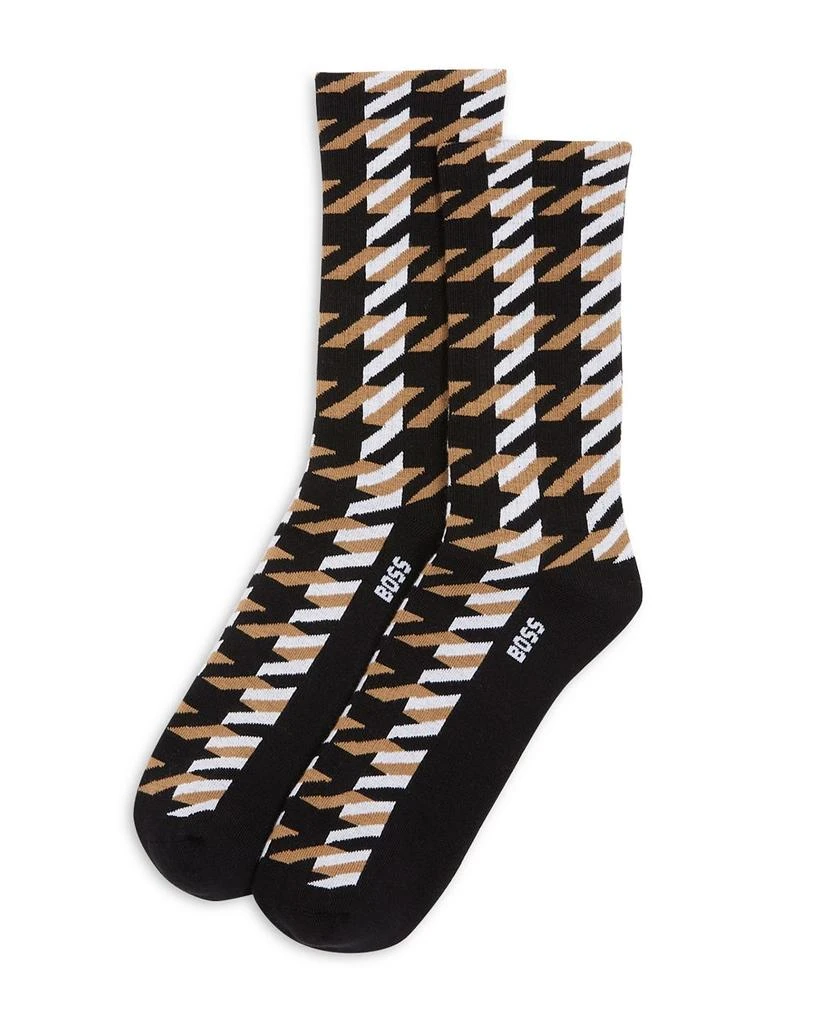 商品Hugo Boss|Pied Piper Ribbed Cotton Blend Socks,价格¥105,第1张图片