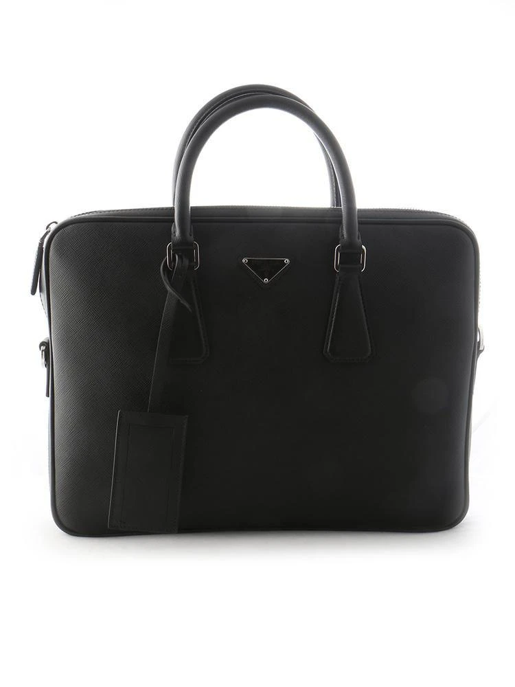 商品Prada|Prada Logo Plaque Laptop Bag,价格¥28571,第1张图片