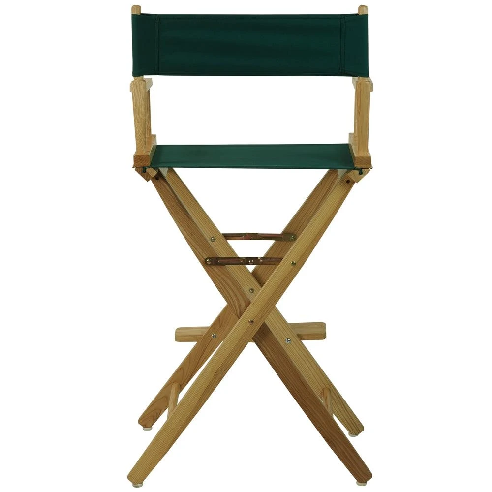 商品American Trails|Extra-Wide Premium 30"  Directors Chair Natural Frame W/Hunter Green Color Cover,价格¥1114,第3张图片详细描述