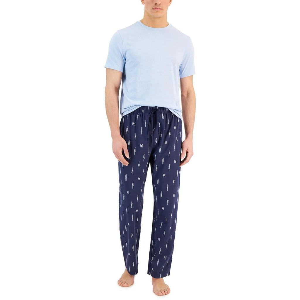 商品Club Room|Mens Printed Cotton Pajama Gift Set,价格¥167,第3张图片详细描述