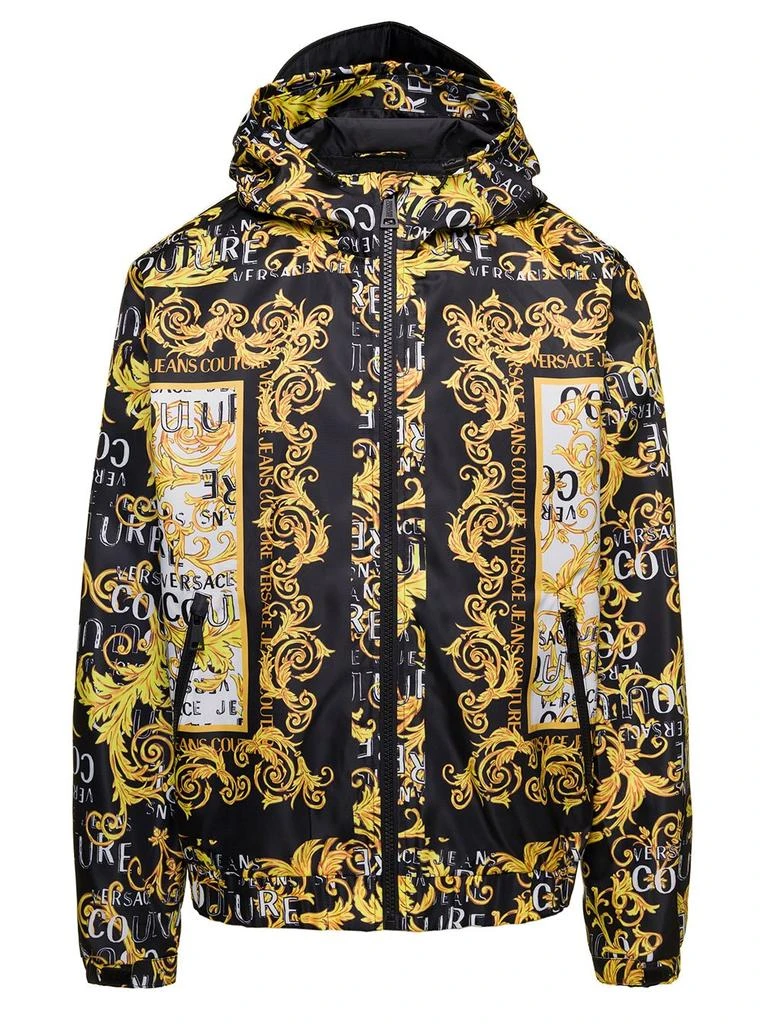 商品Versace|Versace Jeans Couture Zip-Up Hooded Jacket,价格¥2207,第1张图片