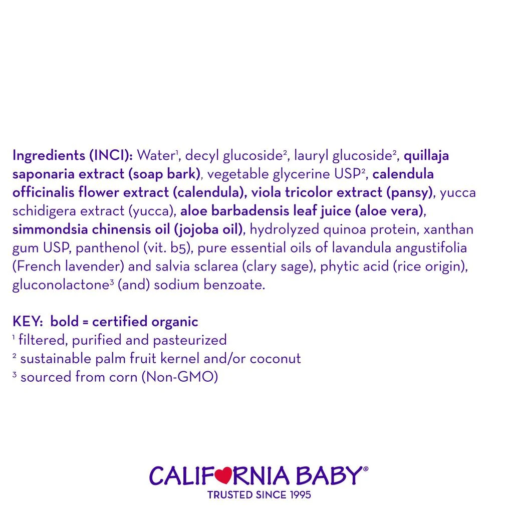 California Baby Calendula Shampoo and Body Wash | 100% Plant-Based | Allergy Friendly | Soothing Baby Soap and Toddler Shampoo for Dry, Sensitive Skin | 19 oz. (2-pack) 商品