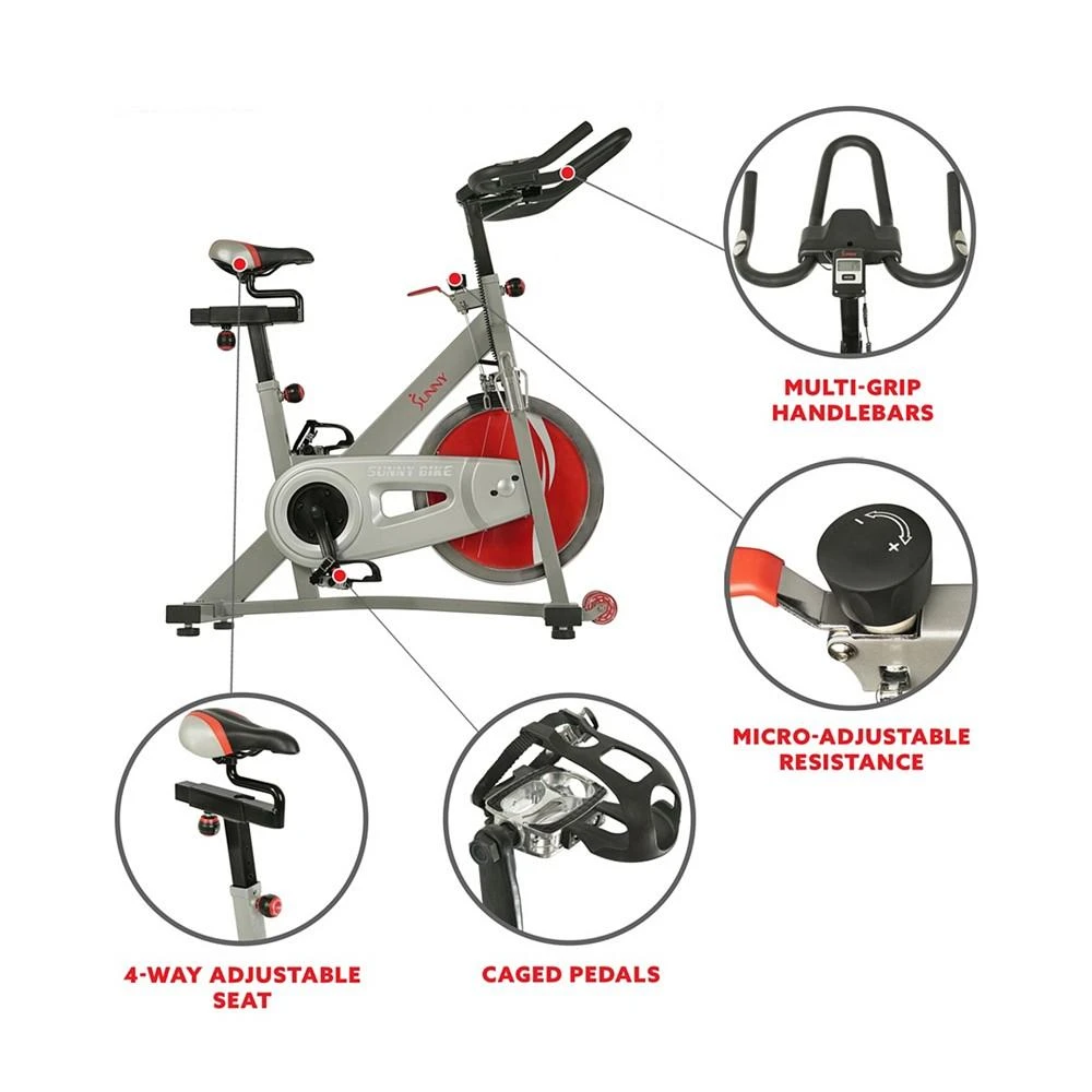 商品Sunny Health & Fitness|SF-B1995 Pro Ii Indoor Cycling Bike with Device Mount and Advanced Display,价格¥3981,第3张图片详细描述
