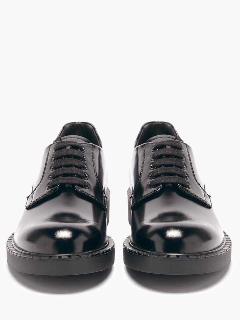 Platform-sole leather Derby shoes商品第5张图片规格展示