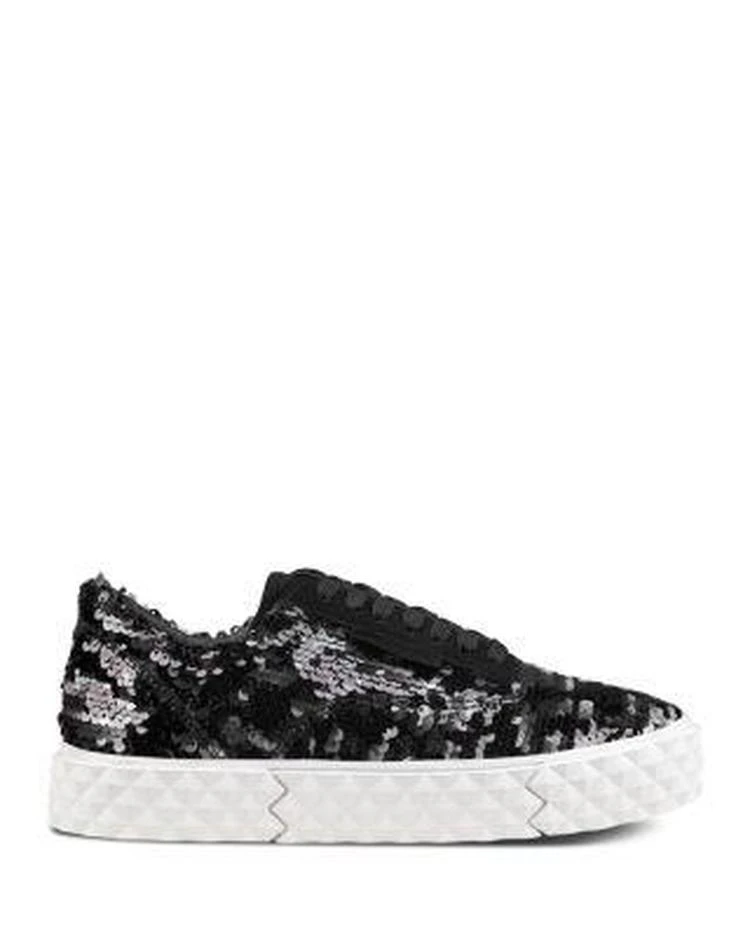 商品Kendall + Kylie|KENDALL and KYLIE Women's Reign Sequin Platform Lace Up Sneakers ,价格¥600,第2张图片详细描述