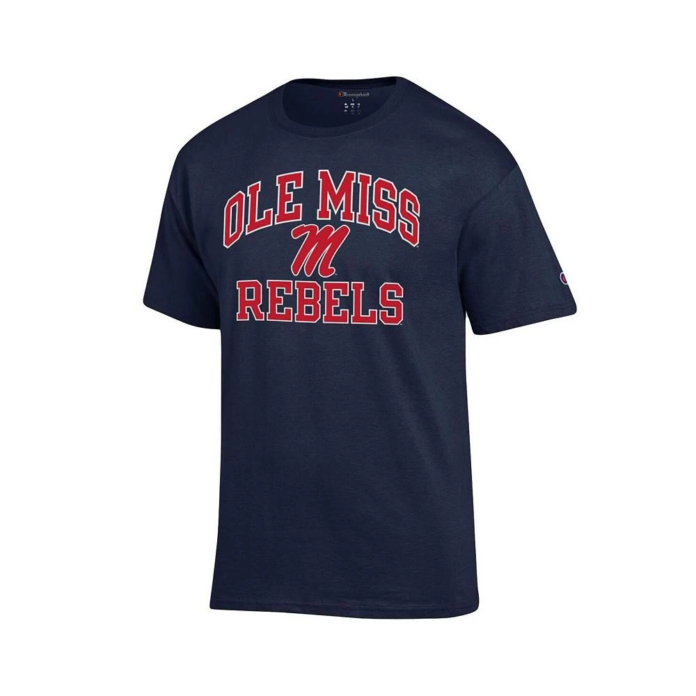 商品CHAMPION|Men's Navy Ole Miss Rebels High Motor T-shirt,价格¥210,第4张图片详细描述