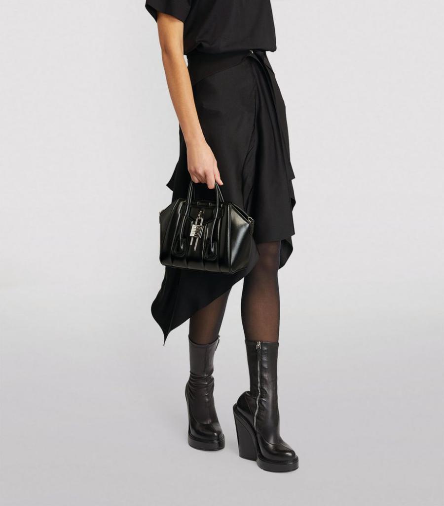 商品Givenchy|Mini Leather Antigona Lock Top-Handle Bag,价格¥18946,第7张图片详细描述