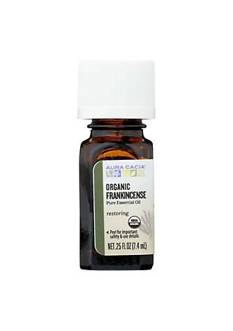 商品Aura Cacia|Cacia Organic Essential Oil   Frankincense   .25 Fl Oz,价格¥249,第1张图片