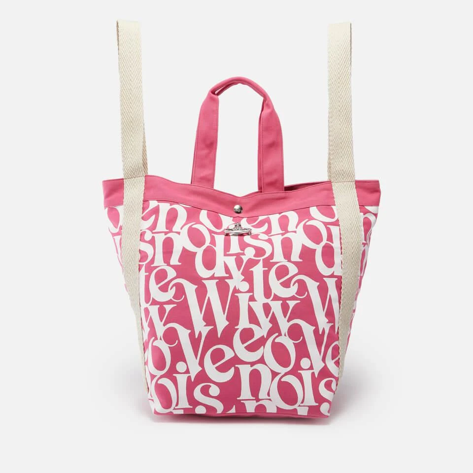 商品Vivienne Westwood|Vivienne Westwood Worker Runner Logo-Print Cotton-Canvas Tote Bag,价格¥1545,第1张图片