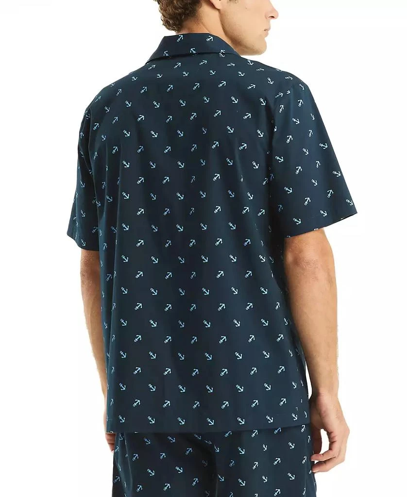 商品Nautica|Men's Crafted Printed Camp Sleep Pajama Shirt,价格¥205,第4张图片详细描述