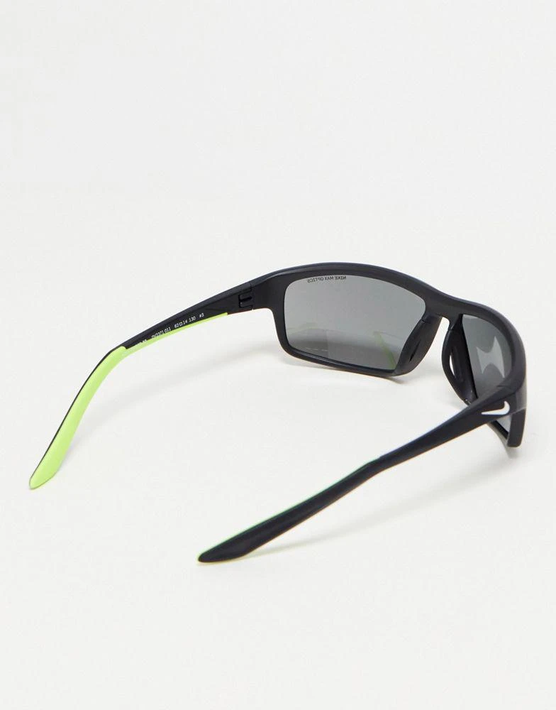 商品NIKE|Nike Rabid 22 performance sunglasses in black and silver,价格¥551,第4张图片详细描述