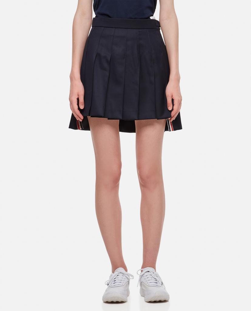 商品Thom Browne|DROPPED BACK PLEATED WOOL MINI SKIRT,价格¥10002,第1张图片