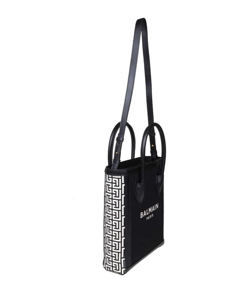 商品Balmain|Balmain B-army 26 Shopper Bag In Canvas And Leather,价格¥7898,第2张图片详细描述