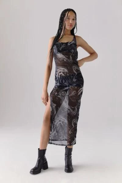 商品Urban Outfitters|UO Erandi Mesh Cowl Neck Midi Dress,价格¥148-¥148,第1张图片
