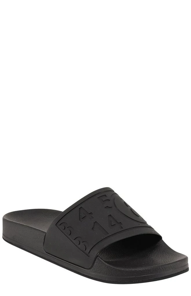 商品MAISON MARGIELA|MM6 Maison Margiela Logo Embossed Slides,价格¥678,第2张图片详细描述