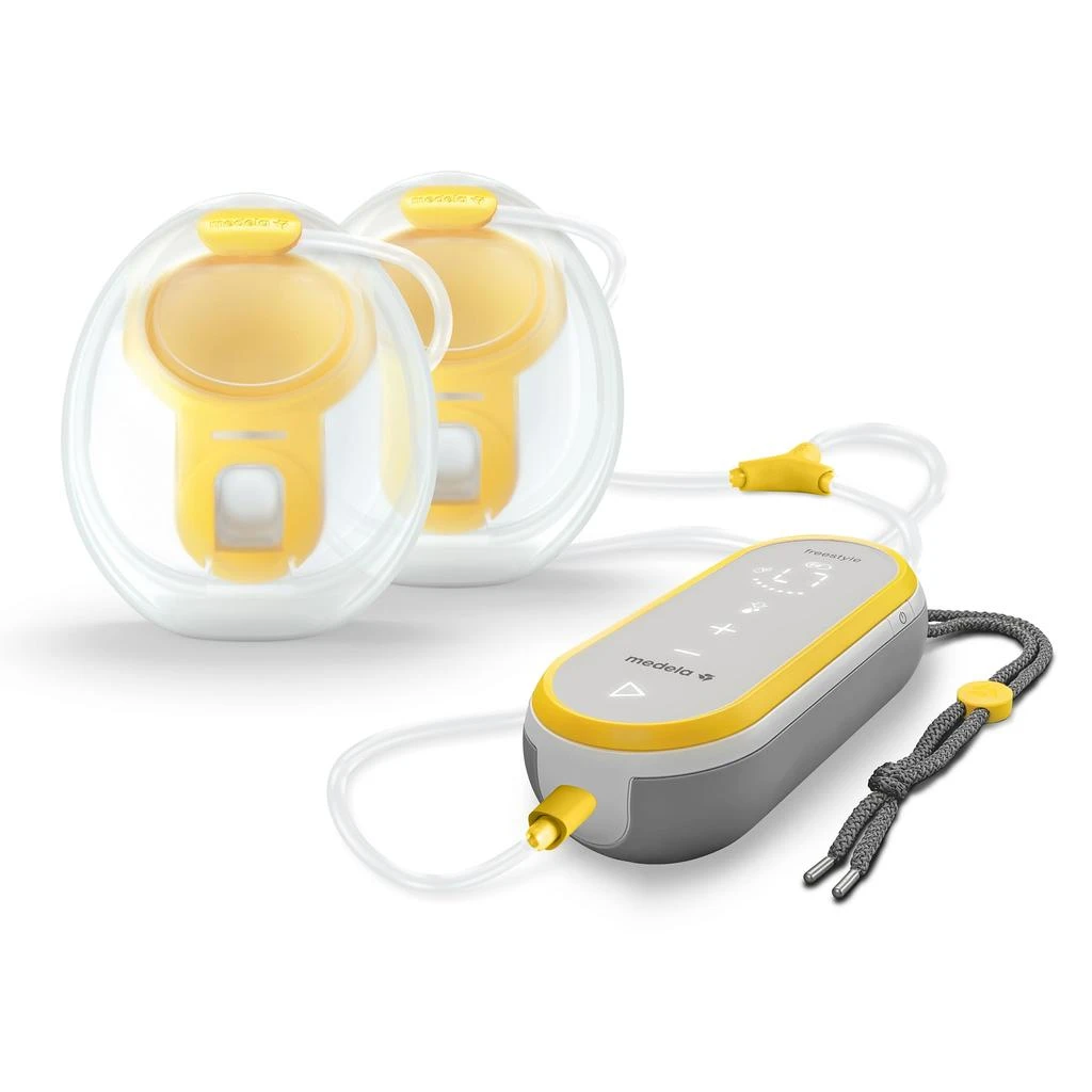 商品Medela|Medela Freestyle Hands-Free Breast Pump | Wearable & Soothing Gel Pads for Breastfeeding, 4 Count Pack, Tender Care HydroGel Reusable Pads,价格¥579,第2张图片详细描述