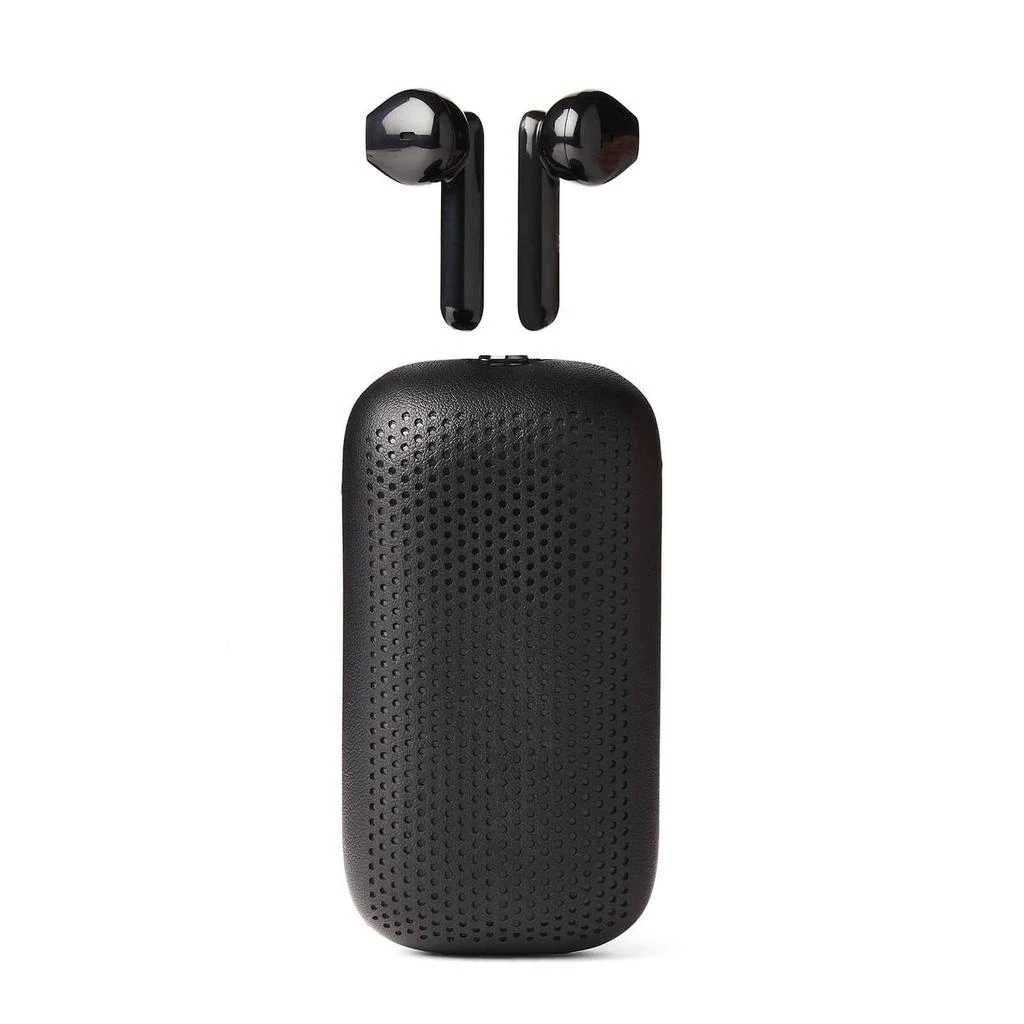 商品Lexon|Lexon Speaker + Ear Buds Duo - Black,价格¥294,第1张图片