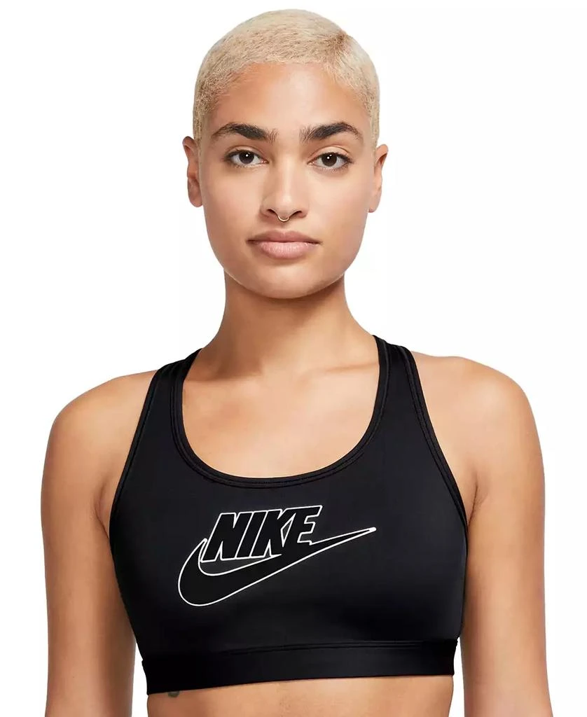 商品NIKE|Women's Swoosh Logo Medium-Support Padded Sport Bra,价格¥240,第1张图片