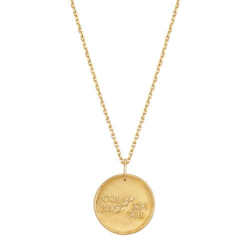商品Van Cleef & Arpels| Van Cleef & Arpels/梵克雅宝 新款Zodiaque十二星座系列 18K金黄金Sagittarii射手座徽章圆形吊坠VCARP7SP00,价格¥20136,第1张图片