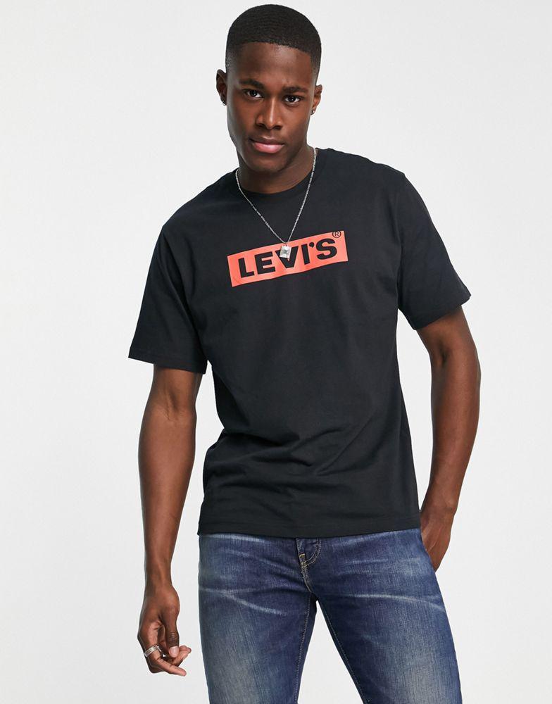 Levi's small chest boxtab logo t-shirt in black商品第3张图片规格展示