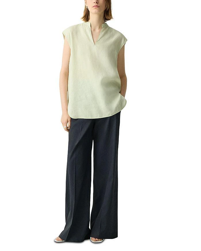 商品Theory|Boxy Linen Top,价格¥430,第2张图片详细描述