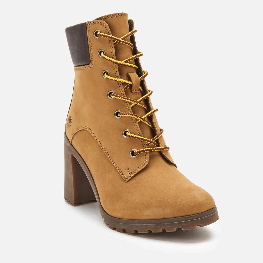 商品Timberland|Timberland Women's Allington 6 Inch Lace up Boots - Wheat Nubuck,价格¥684,第2张图片详细描述