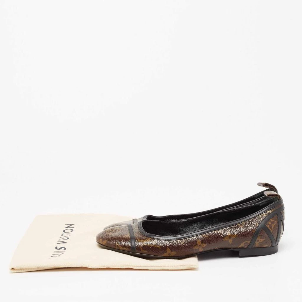 Louis Vuitton Dark Brown Monogram Coated Canvas New Revival Ballet Flats Size 37 商品