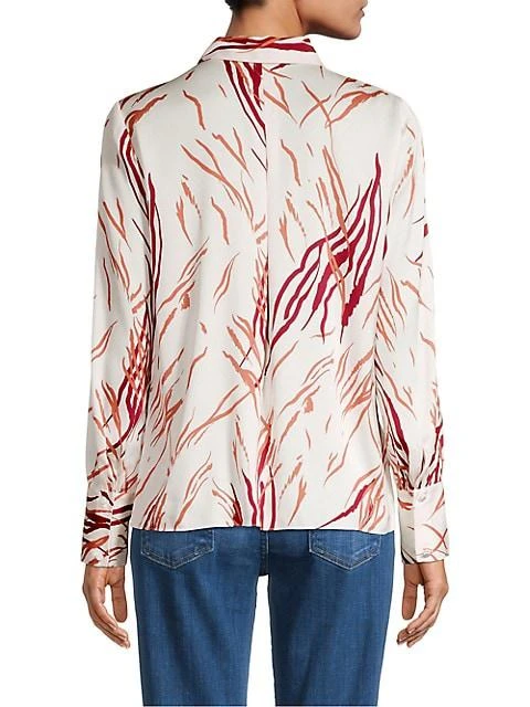 商品Kobi Halperin|Skylar Silk-Blend Tiger Blouse,价格¥1333,第5张图片详细描述