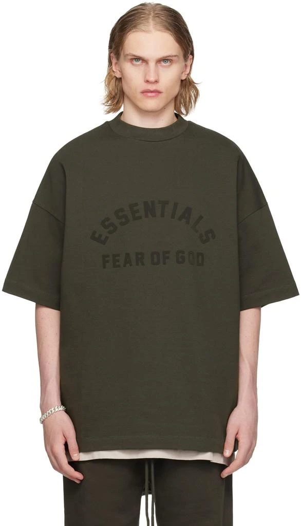 商品Essentials|Gray Crewneck T-Shirt,价格¥553,第1张图片