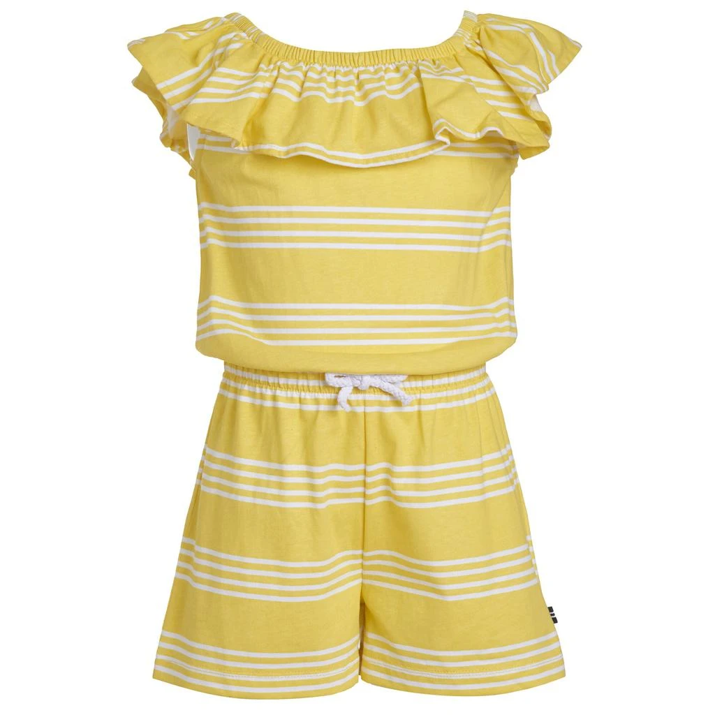 商品Nautica|Nautica Little Girls' Striped Knit Romper (4-7),价格¥88,第1张图片