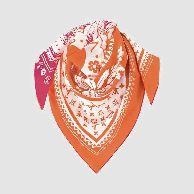 商品Louis Vuitton|【预售3-7天】LV/路易威登 女士红色/橙色棉沙滩巾,价格¥3959,第6��张图片详细描述